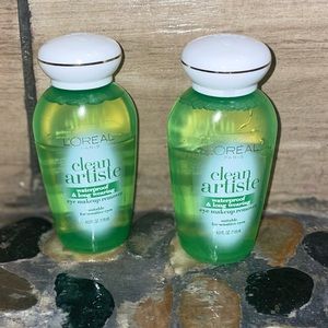 2 Pack L'Oreal Paris Clean Artiste Waterproof & Long Wearing Eye Makeup Remover